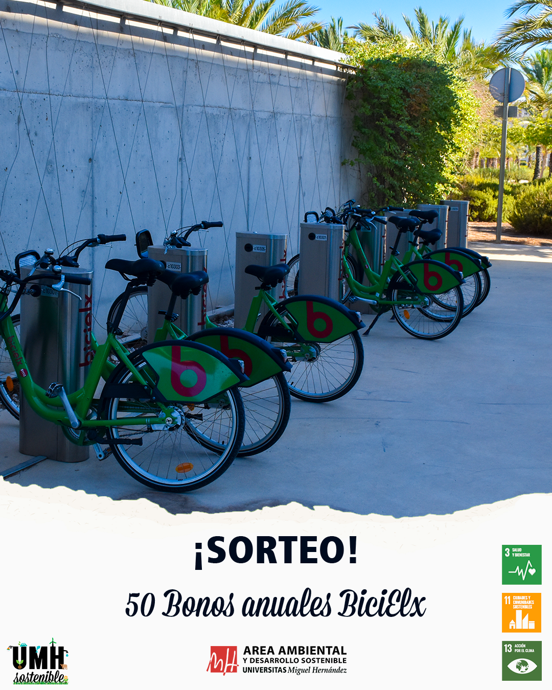 Sorteo de 50 bonos anuales de BiciElx
